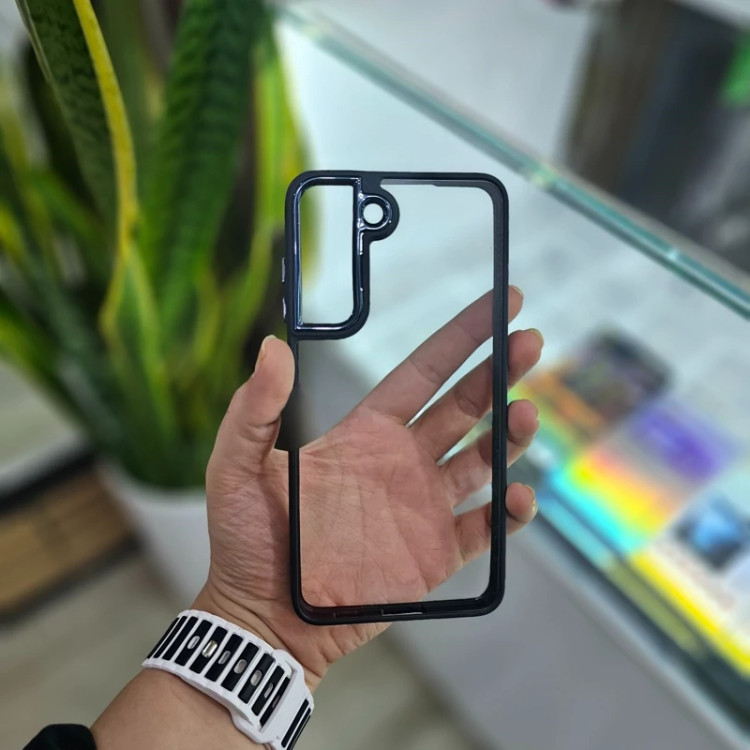 قاب شفاف دور رنگی سامسونگ S21 FE مدل New Skin