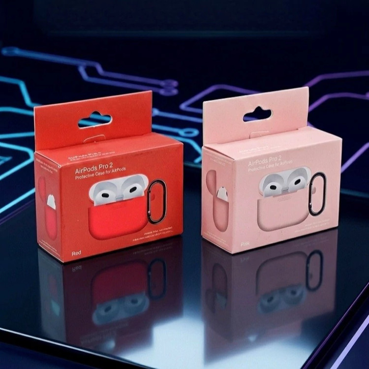 کاور و گارد سیلیکونی اپل ایرپاد پرو 2 (AirPods Pro 2) آویزدار - پک مقوایی اصلی