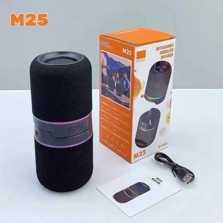 اسپیکر بلوتوثی دوقلو و جداشونده مدل M25 (پشتیبانی از TWS)