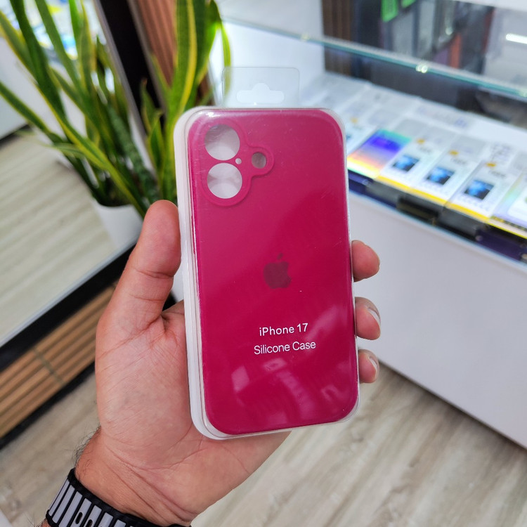کاور اصلی سیلیکونی iPhone 17 (نرم و ضد لک)