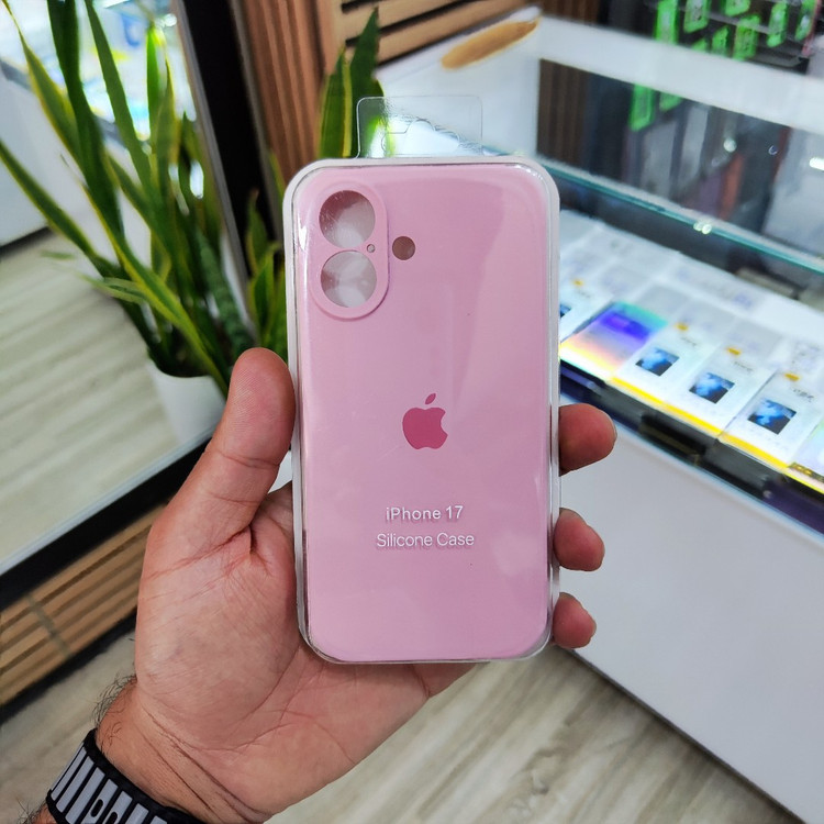کاور اصلی سیلیکونی iPhone 17 (نرم و ضد لک)