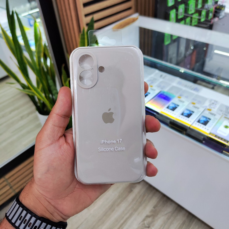 کاور اصلی سیلیکونی iPhone 17 (نرم و ضد لک)