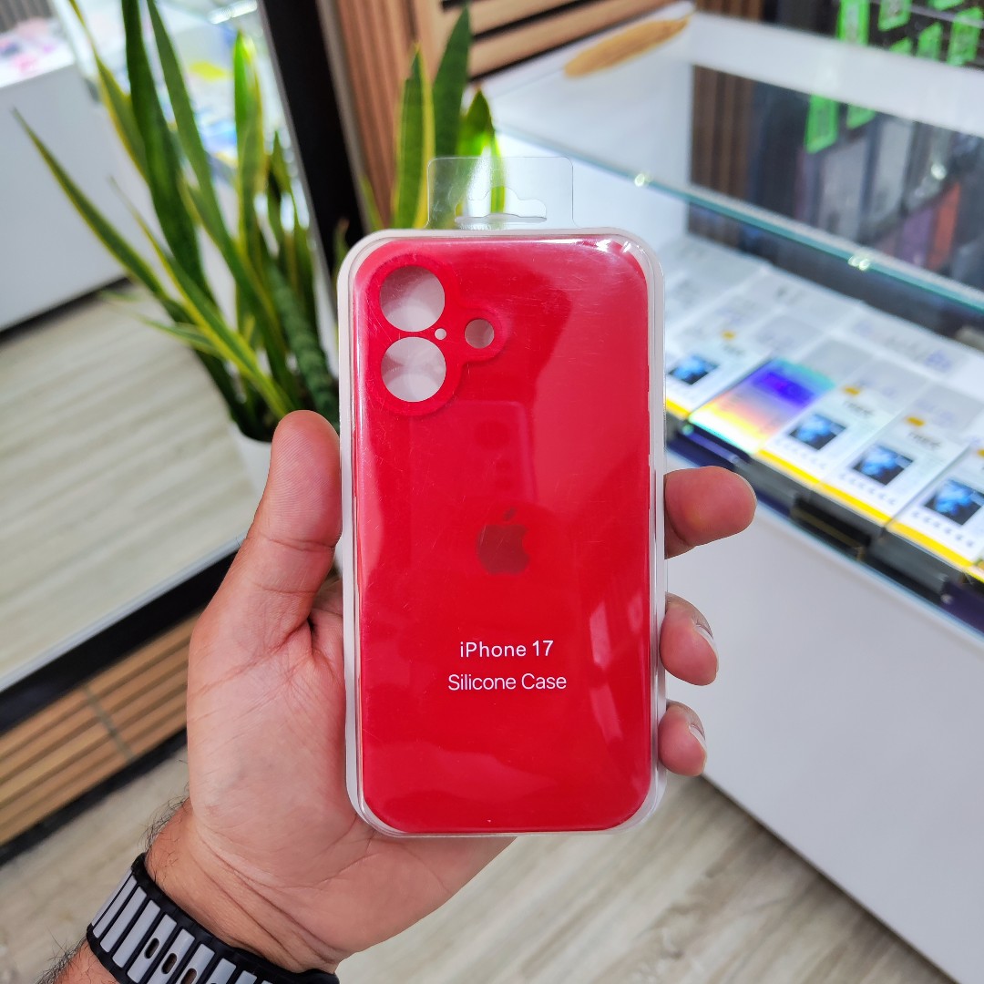 کاور اصلی سیلیکونی iPhone 17 (نرم و ضد لک)