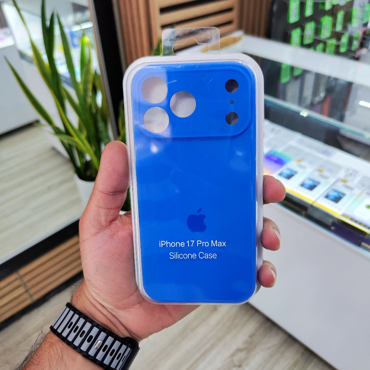 کاور اصلی سیلیکونی iPhone 17 Pro Max (نرم و ضد لک)