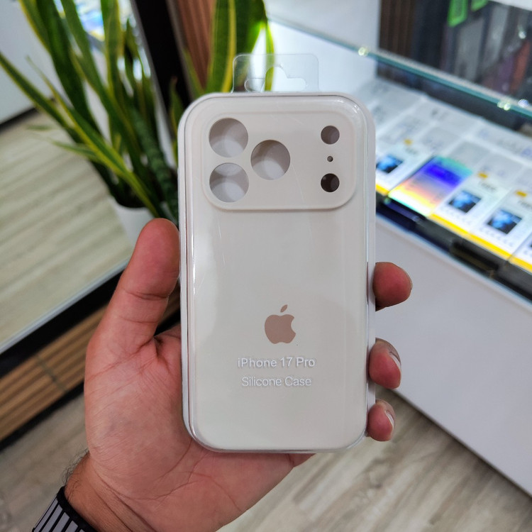 کاور اصلی سیلیکونی iPhone 17 Pro (نرم و ضد لک)