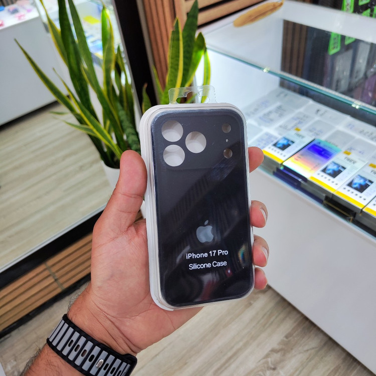 کاور اصلی سیلیکونی iPhone 17 Pro (نرم و ضد لک)